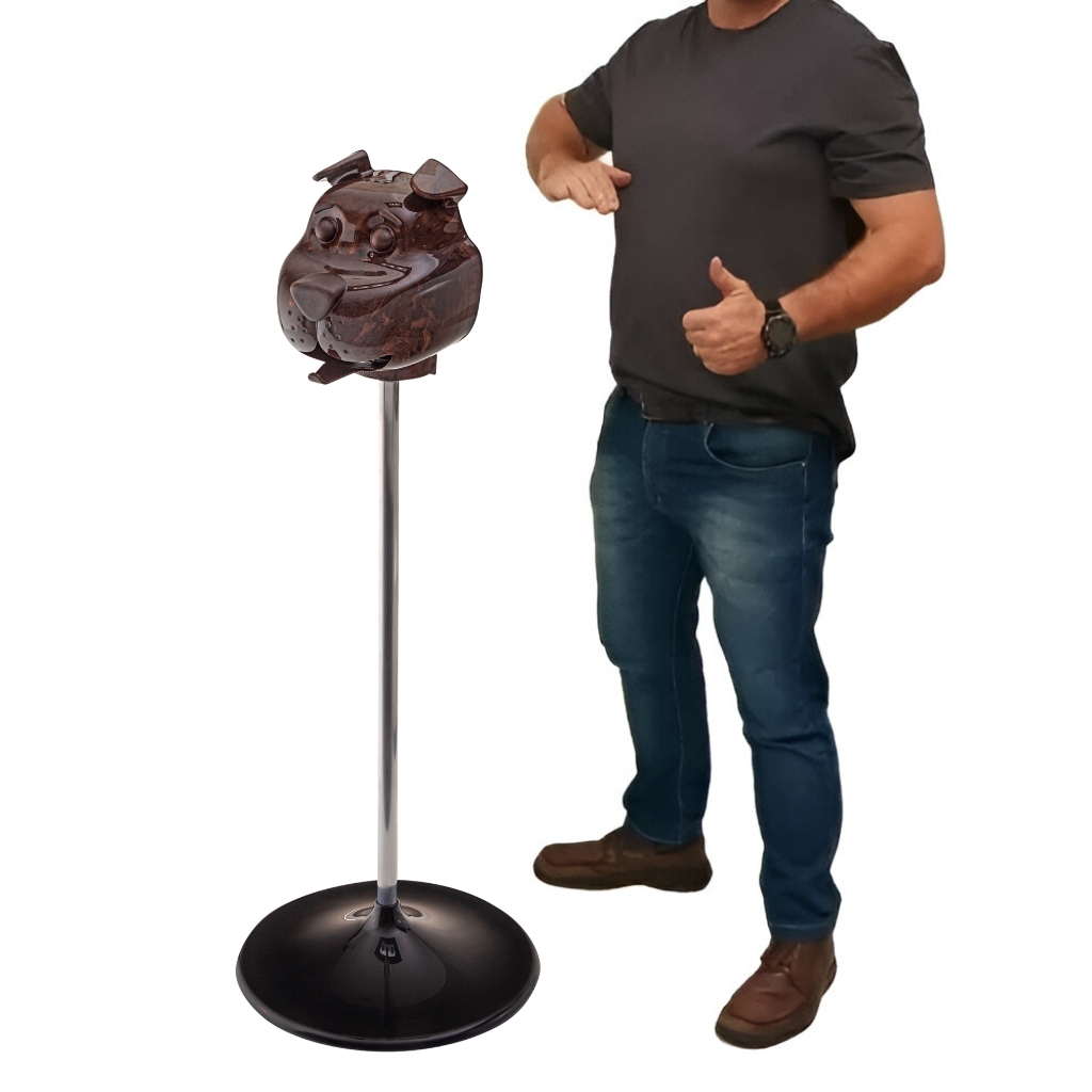 Suporte Kitcão com Pedestal Preto e Haste de 1 Metro - Imagem 3