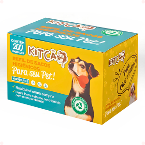 Refil Kitcão com 200 Sacos Biodegradáveis